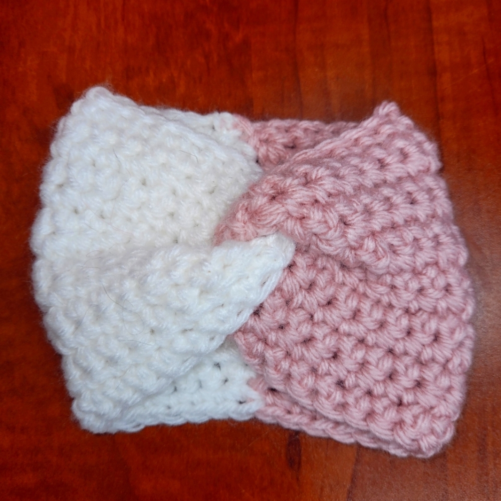 Twisted cup cozy. Crochet handmade. Made to order.